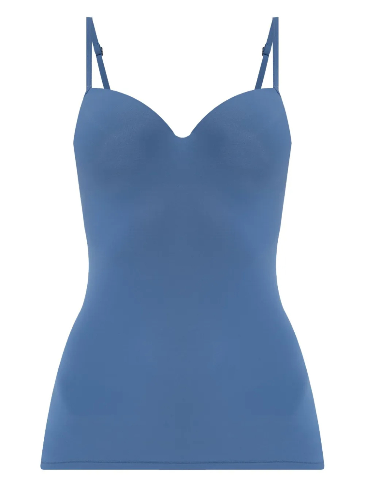 Дутый топ на бретелях Hanro, синий
Дутый топ на бретелях Hanro, синий