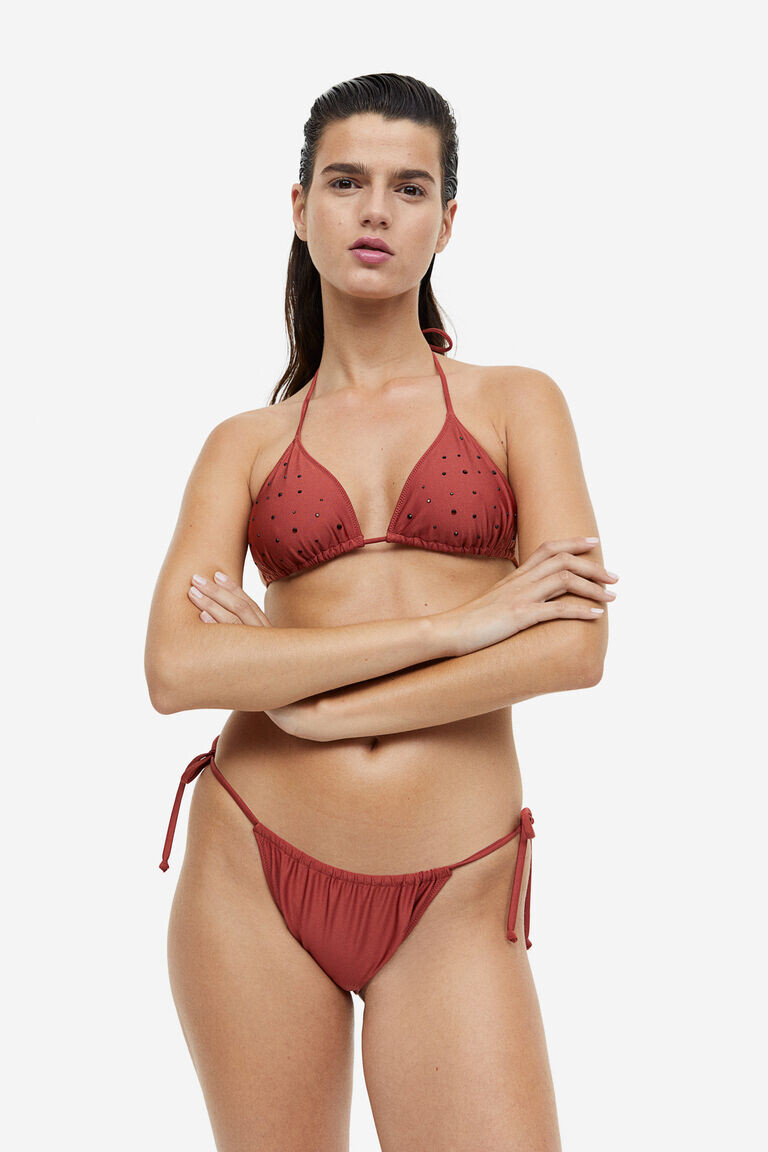 Плавки бикини танга с завязками H&M, красный
Плавки бикини танга с завязками H&M, красный