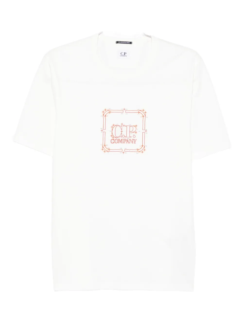 Хлопковая футболка с логотипом C.P. Company, белый
Хлопковая футболка с логотипом C.P. Company, белый