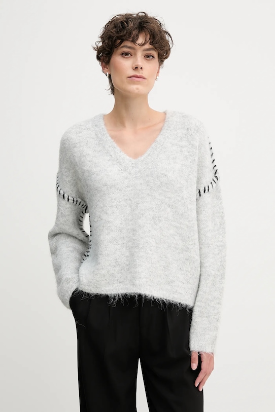 Свитер из смесовой шерсти Sandro Ferrone, серый
Свитер из смесовой шерсти Sandro Ferrone, серый