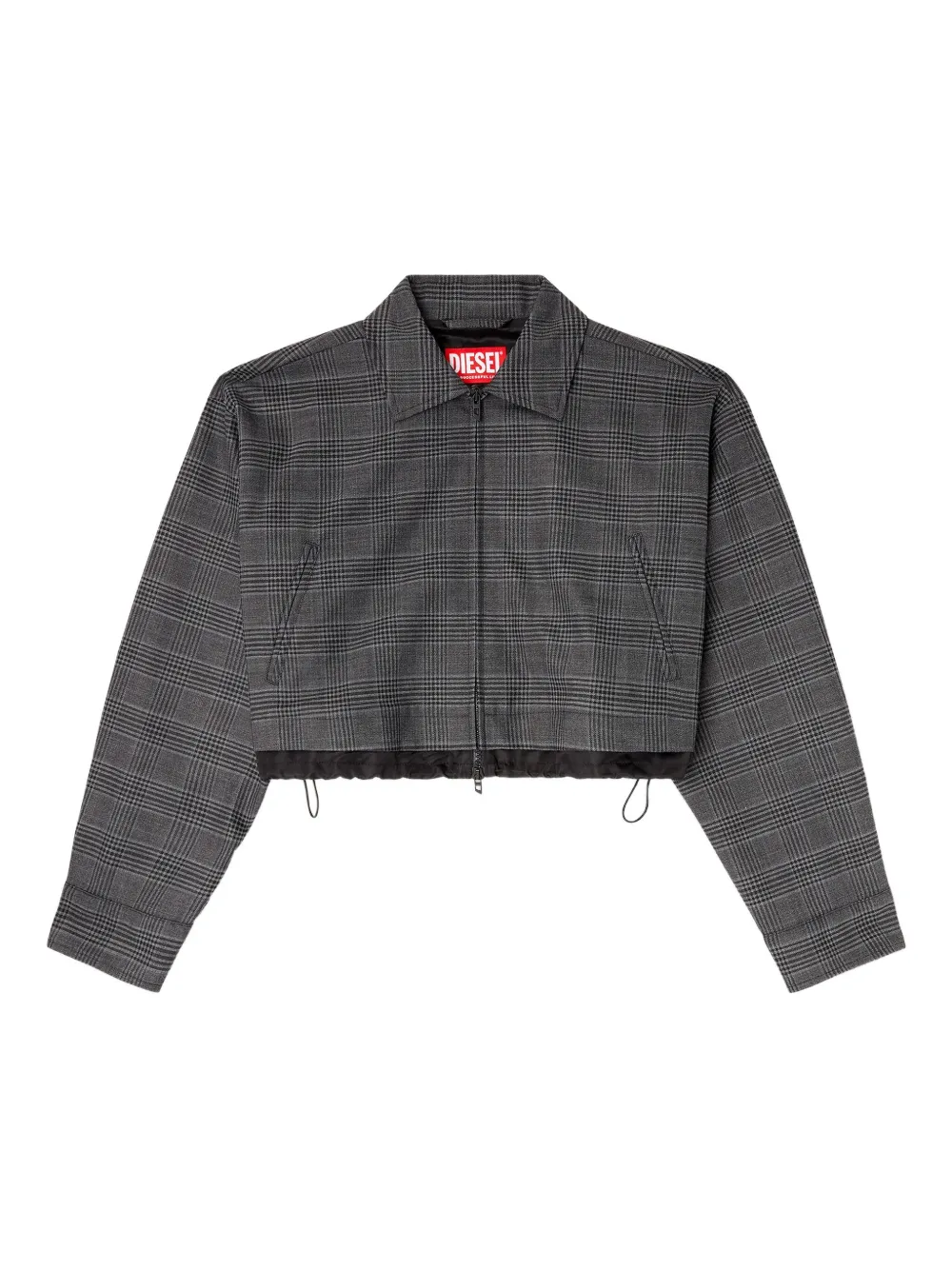 Укороченный жакет в клетку DIESEL, черный
Укороченный жакет в клетку DIESEL, черный