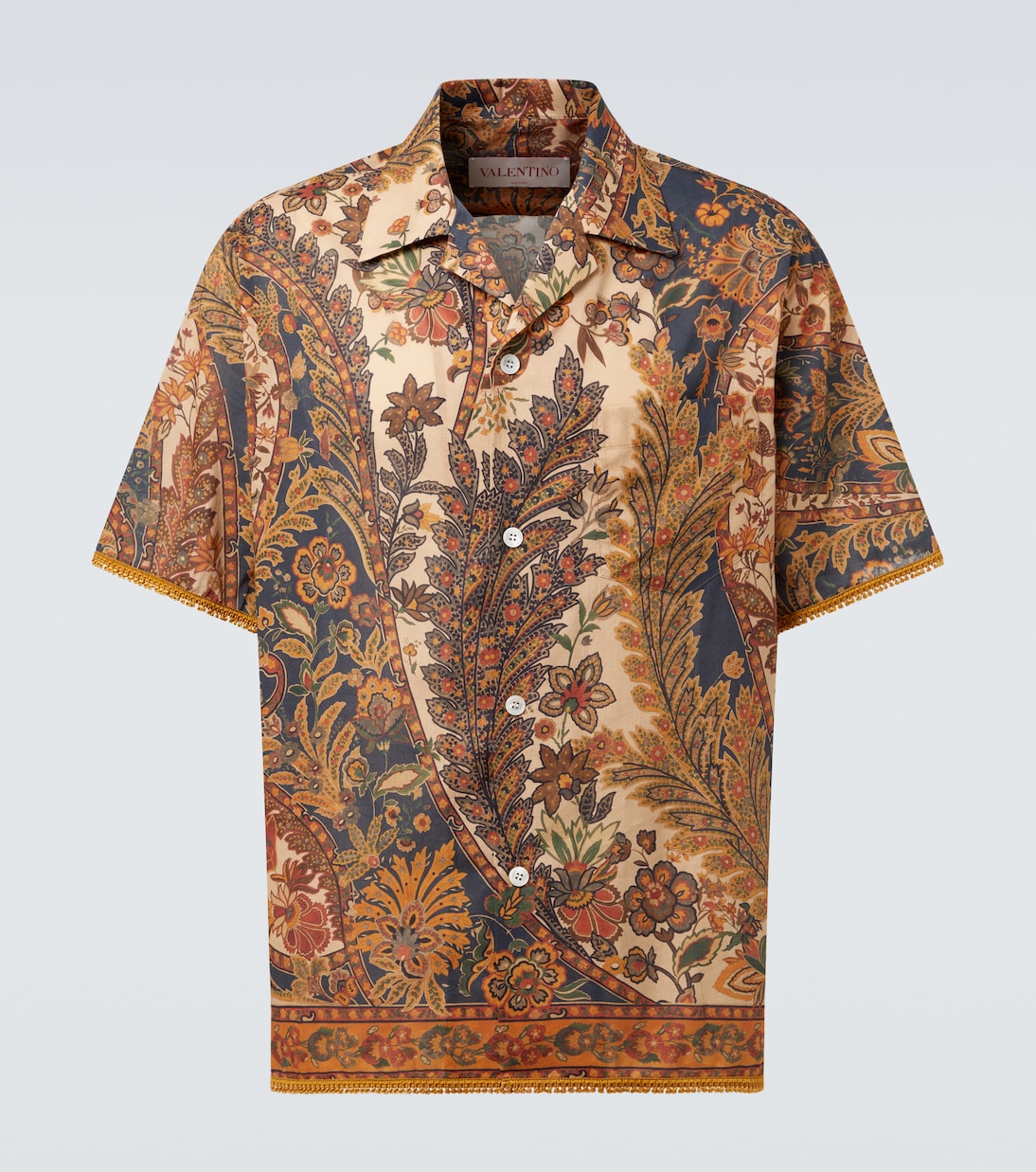 Льняная рубашка с узором пейсли Valentino, Beige Multicolor Marrone
Льняная рубашка с узором пейсли Valentino, Beige Multicolor Marrone