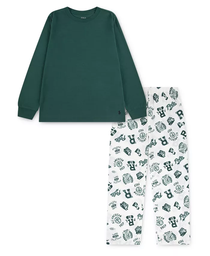Мальчики 8-20 лет комплект пижамы из 2 предметов: футболка с длинным рукавом и брюки с принтом Polo Ralph Lauren, мультиколор
Мальчики 8-20 лет комплект пижамы из 2 предметов: футболка с длинным рукавом и брюки с принтом Polo Ralph Lauren, мультиколор