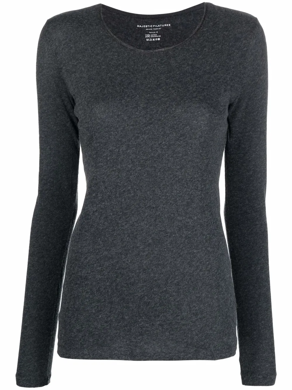 Трикотажный топ из смесового кашемира Majestic Filatures, серый
Трикотажный топ из смесового кашемира Majestic Filatures, серый