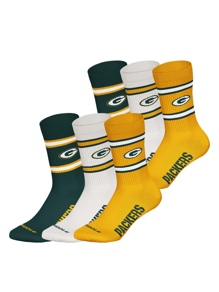 NFL Повседневные носки Green Bay Crew в расцветке GRN/WHT/YEL
NFL Повседневные носки Green Bay Crew в расцветке GRN/WHT/YEL