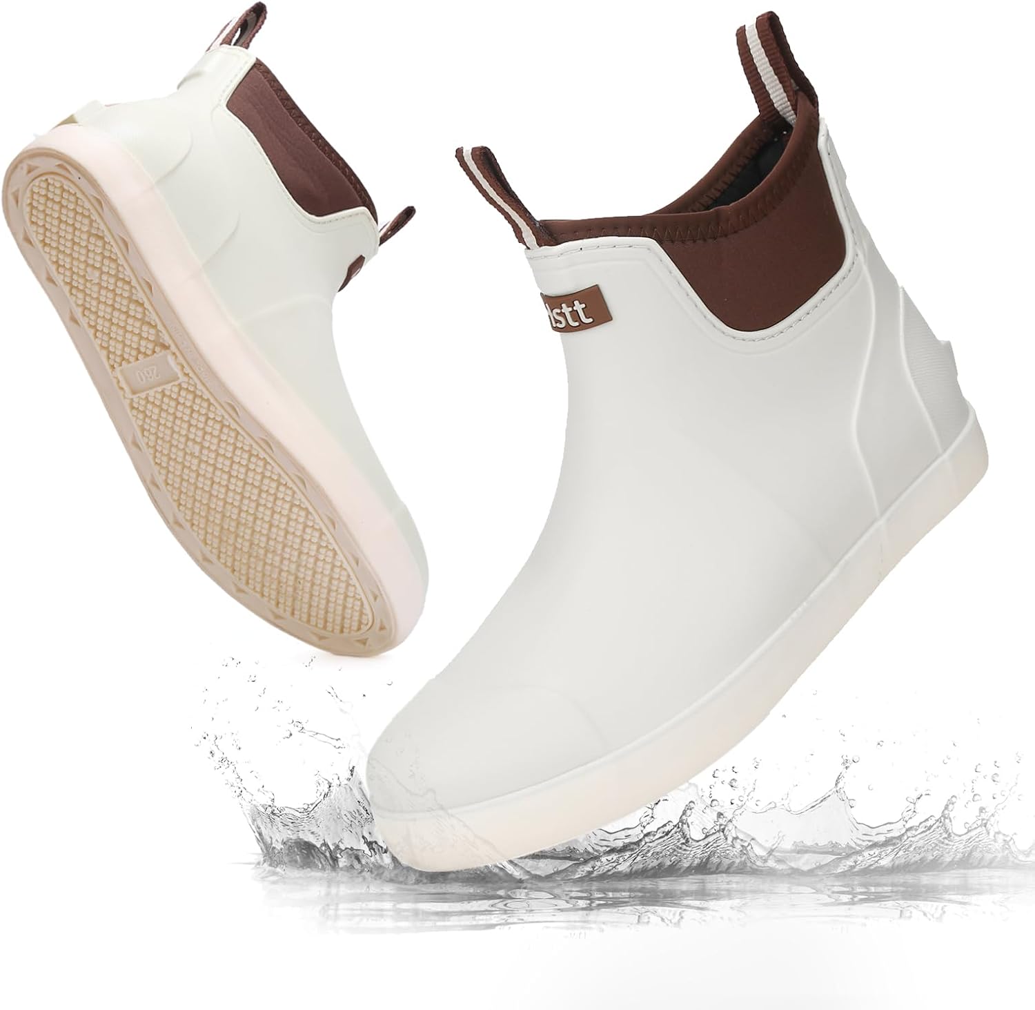 Мужские водонепроницаемые сапоги для рыбалки, резиновые сапоги с противоскользящей подошвой, короткие ботинки на щиколотку, высокоэффективная обувь Челси для садоводства, катания на лодке, кемпинга и парусного спорта Riuetar, белый
Мужские водонепроницаемые сапоги для рыбалки, резиновые сапоги с противоскользящей подошвой, короткие ботинки на щиколотку, высокоэффективная обувь Челси для садоводства, катания на лодке, кемпинга и парусного спорта Riuetar, белый