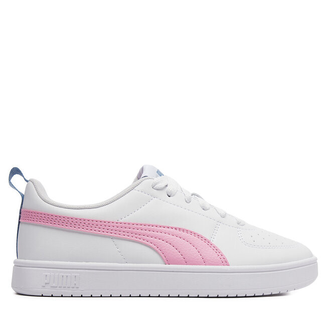 Кроссовки Puma Rickie Jr 384311-28 Puma White/Pink Lilac/Zen Blue, белый 
Кроссовки Puma Rickie Jr 384311-28 Puma White/Pink Lilac/Zen Blue, белый