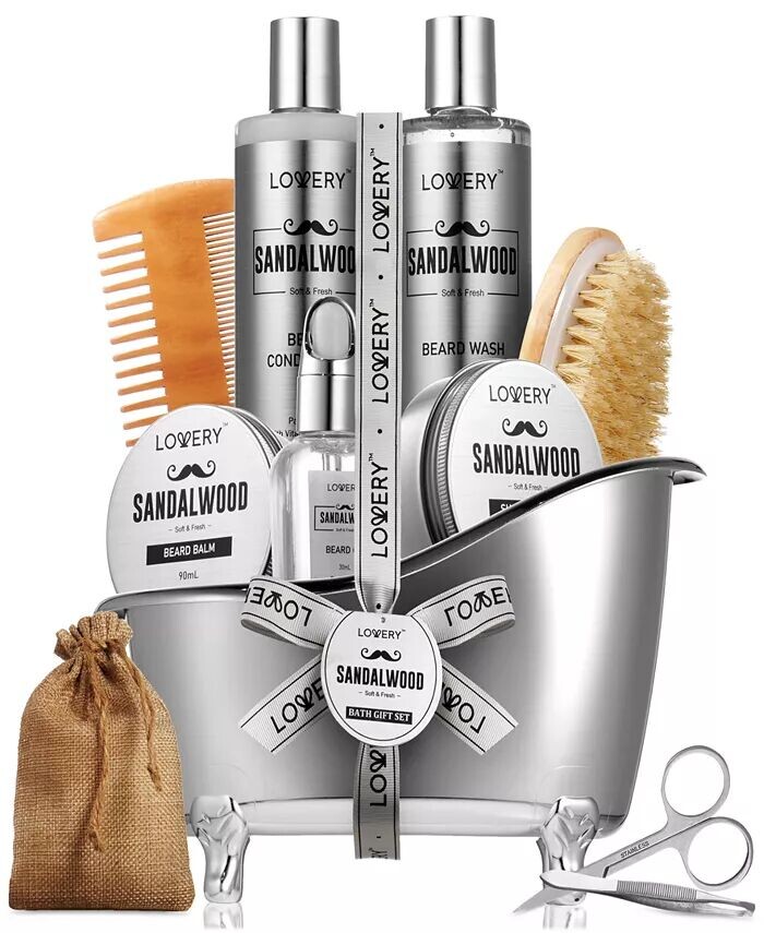 Мужские 10 шт. Подарочный набор для ухода за бородой сандалового дерева Lovery
Мужские 10 шт. Подарочный набор для ухода за бородой сандалового дерева Lovery