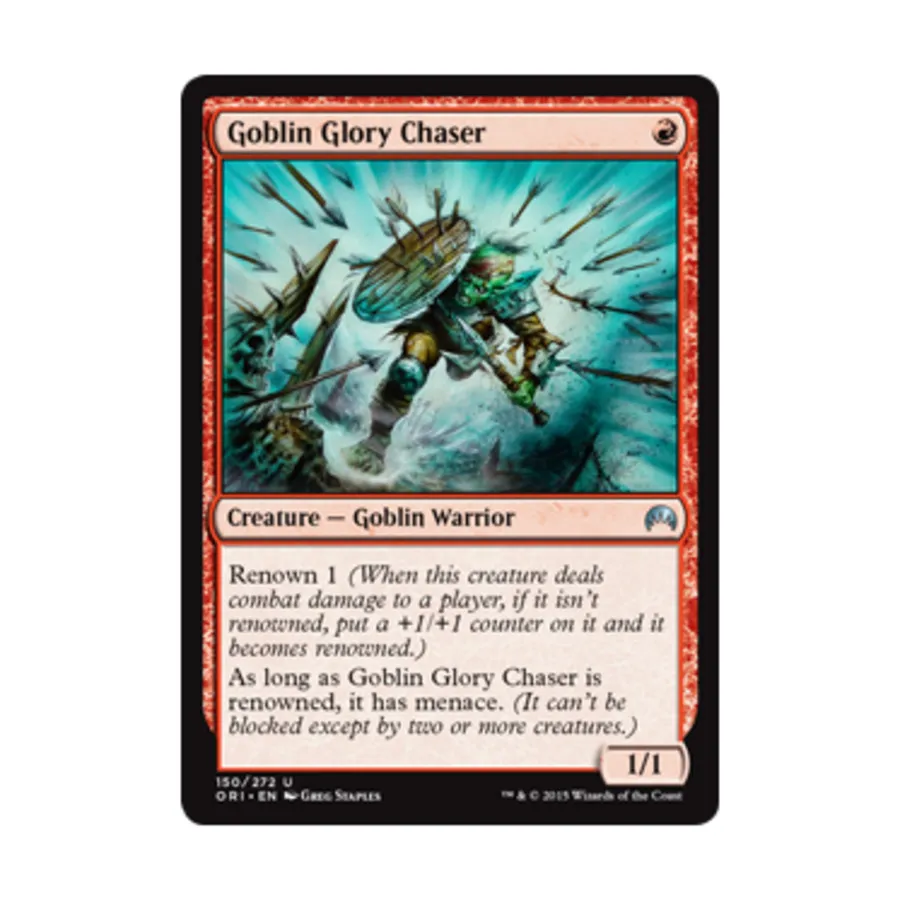 CCG Гоблин-охотник за славой (U), MTG - Magic Origins 
CCG Гоблин-охотник за славой (U), MTG - Magic Origins