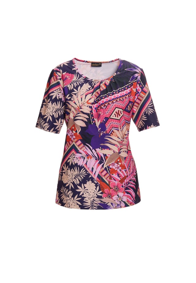 Короткий размер: эластичная удобная рубашка с экстравагантным принтом. Goldner, мультиколор
Короткий размер: эластичная удобная рубашка с экстравагантным принтом. Goldner, мультиколор