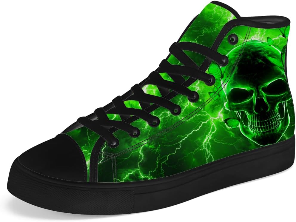 Кеды на высокой подошве Chebing с рисунком черепа, готические сникерсы на шнуровке, повседневная обувь, подарок для мужчин и женщин, зеленый
Кеды на высокой подошве Chebing с рисунком черепа, готические сникерсы на шнуровке, повседневная обувь, подарок для мужчин и женщин, зеленый