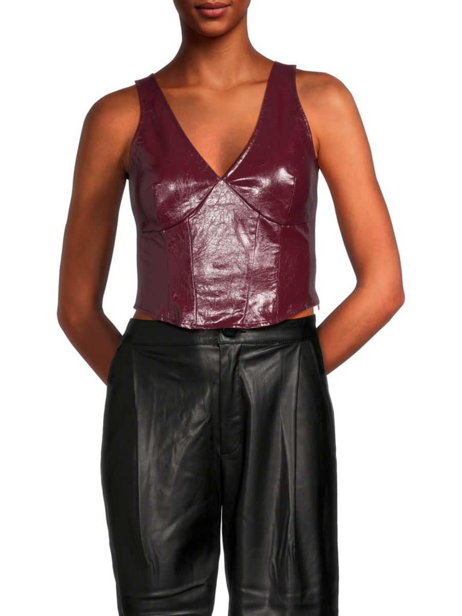 Корсетный топ из искусственной кожи Noisy May, бордовый
Корсетный топ из искусственной кожи Noisy May, бордовый