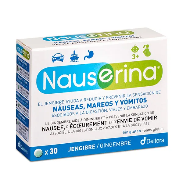 Тошнота, головокружение и рвота Comprimidos Nauserina, 30 UD
Тошнота, головокружение и рвота Comprimidos Nauserina, 30 UD