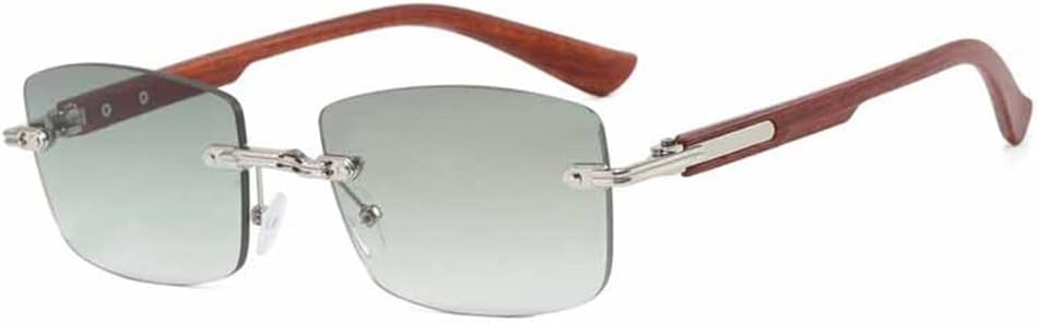 Винтажные солнцезащитные очки без оправы с квадратными дужками под дерево для женщин и мужчин, солнцезащитные очки для активного отдыха, поездок и путешествий, защита от ультрафиолета UV400 UJNHGQ, Brown Green
Винтажные солнцезащитные очки без оправы с квадратными дужками под дерево для женщин и мужчин, солнцезащитные очки для активного отдыха, поездок и путешествий, защита от ультрафиолета UV400 UJNHGQ, Brown Green