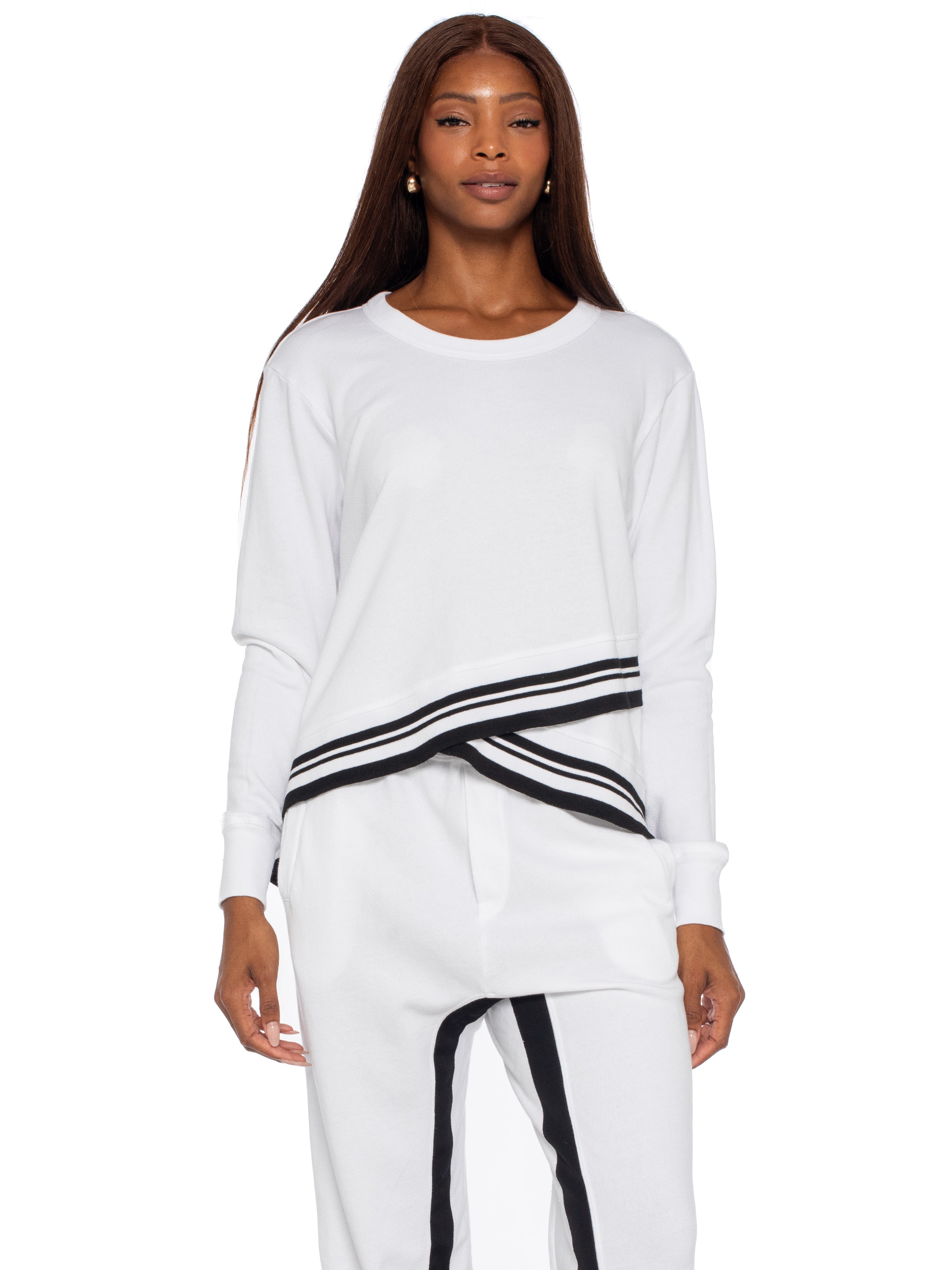 Свитшот Crew с полосатой отделкой Wilt, белый
Свитшот Crew с полосатой отделкой Wilt, белый