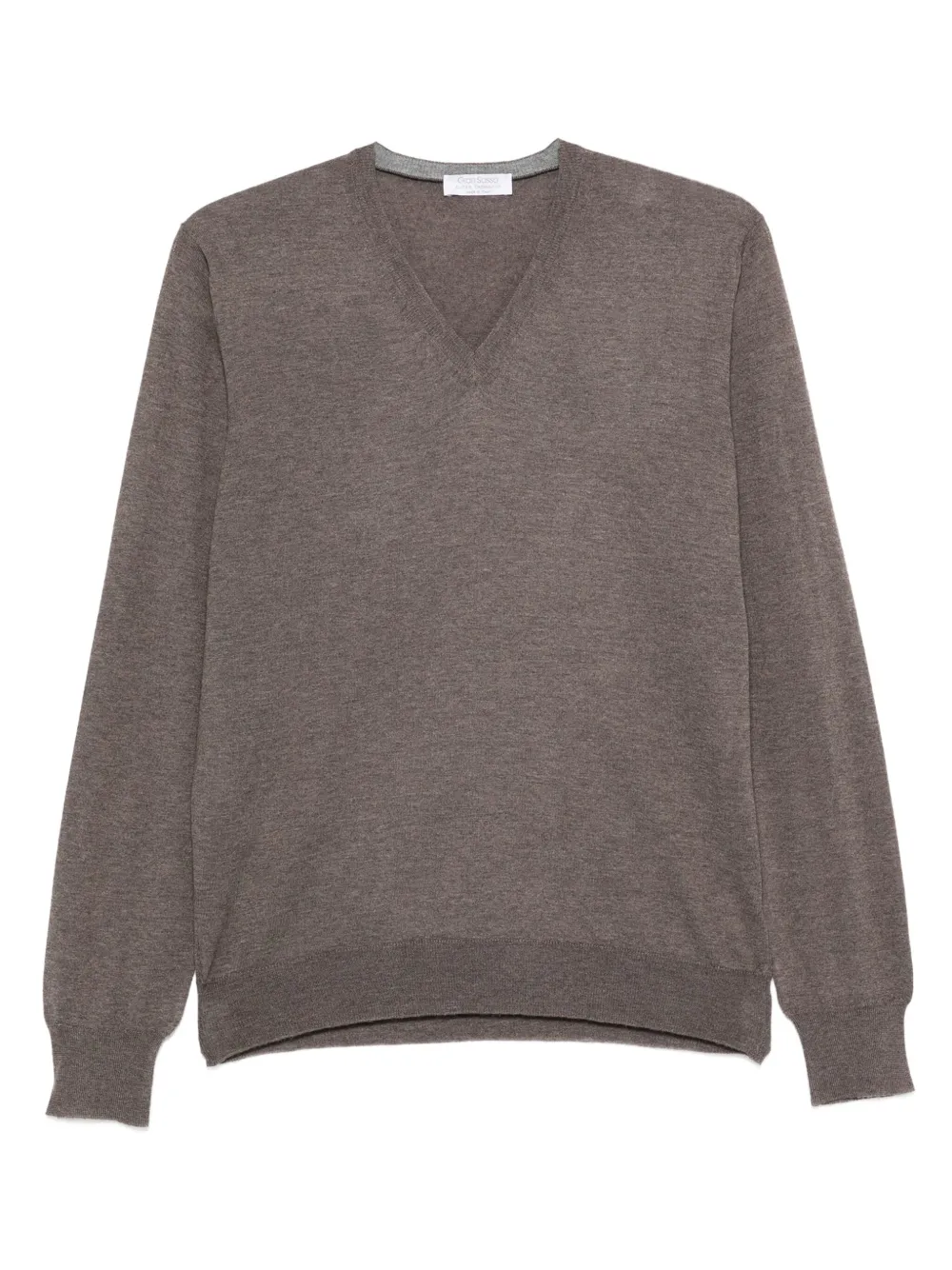 Шерстяной свитер с V-образным вырезом Gran Sasso, коричневый
Шерстяной свитер с V-образным вырезом Gran Sasso, коричневый