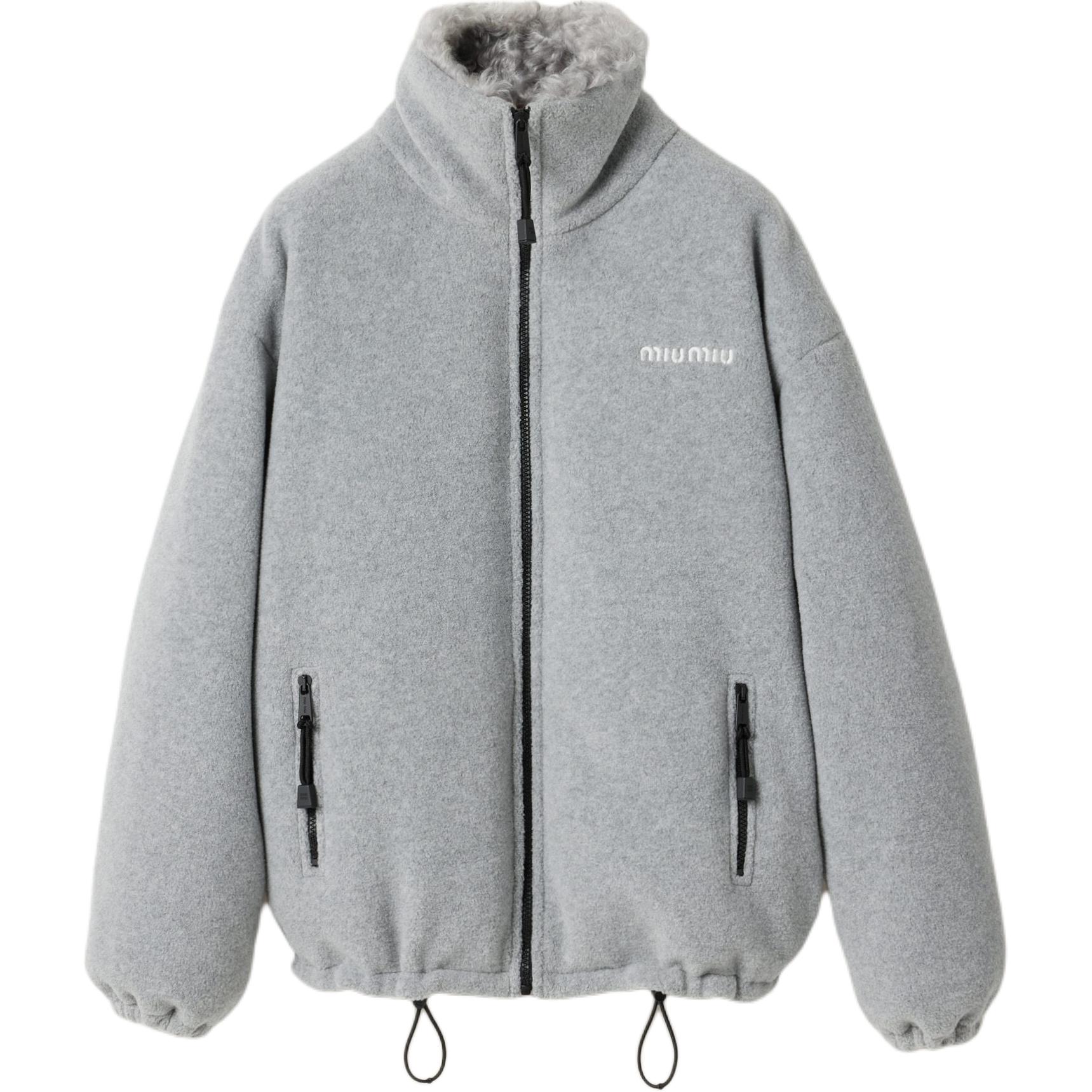 Серая женская пуховая куртка MIU MIU, серый
Серая женская пуховая куртка MIU MIU, серый