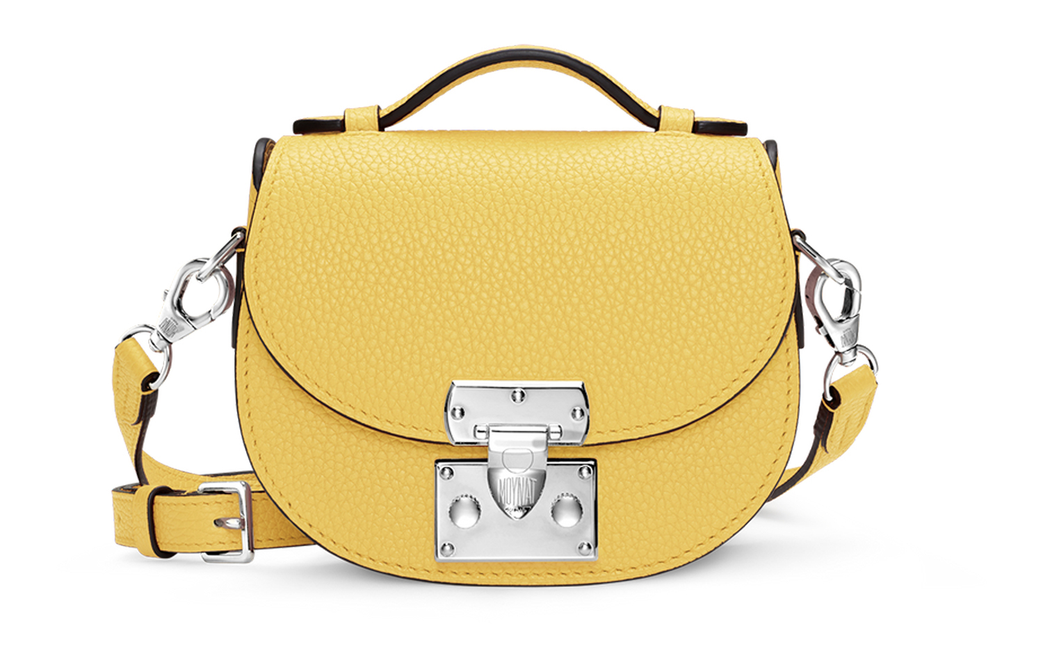 Moynat Женская желтая кожаная сумка через плечо 
Moynat Женская желтая кожаная сумка через плечо