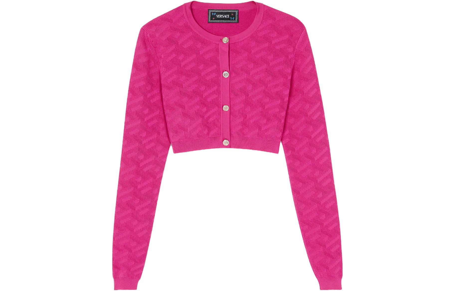 Button Up Cropped Cardigan VERSACE, розовый
Button Up Cropped Cardigan VERSACE, розовый