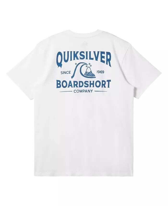 Мужская проверенная временем футболка с коротким рукавом Quiksilver, белый 
Мужская проверенная временем футболка с коротким рукавом Quiksilver, белый