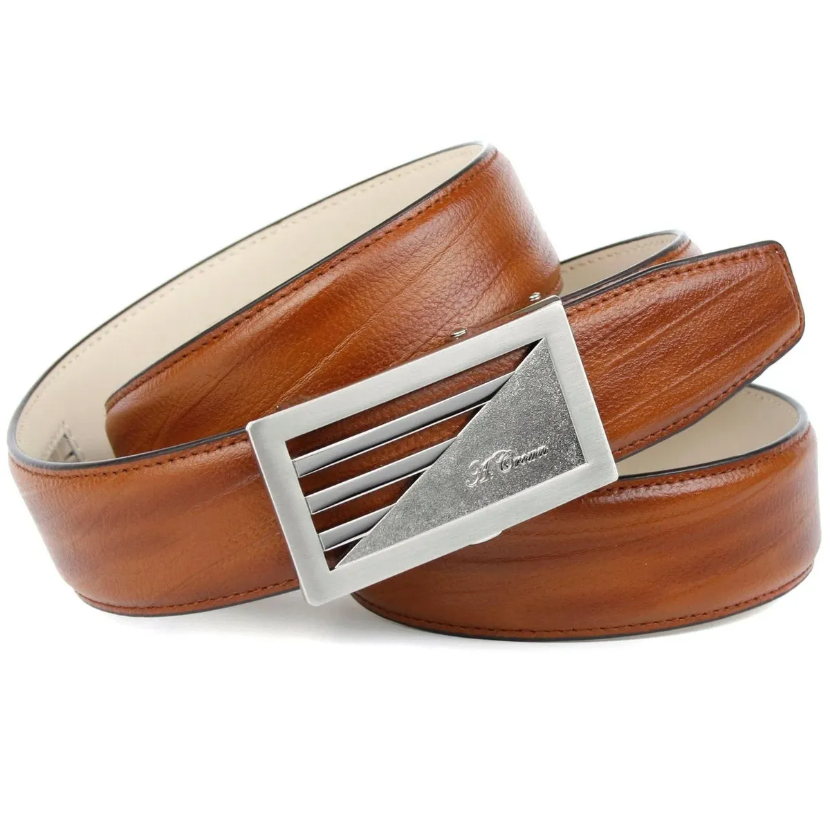 Кожаный ремень Anthoni Crown модного коньячного цвета, цвет Cognac
Кожаный ремень Anthoni Crown модного коньячного цвета, цвет Cognac