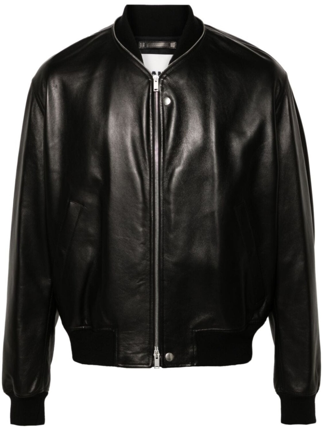 Jil Sander кожаный бомбер, черный
Jil Sander кожаный бомбер, черный