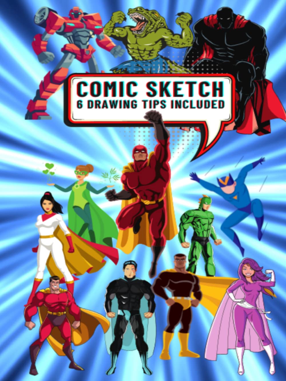 Comic Sketch: blank sketch book for kids practice drawing your own comics before creating a comic book 120 pages perfect gift for kids (Independently published)
Comic Sketch: blank sketch book for kids practice drawing your own comics before creating a comic book 120 pages perfect gift for kids (Independently published)