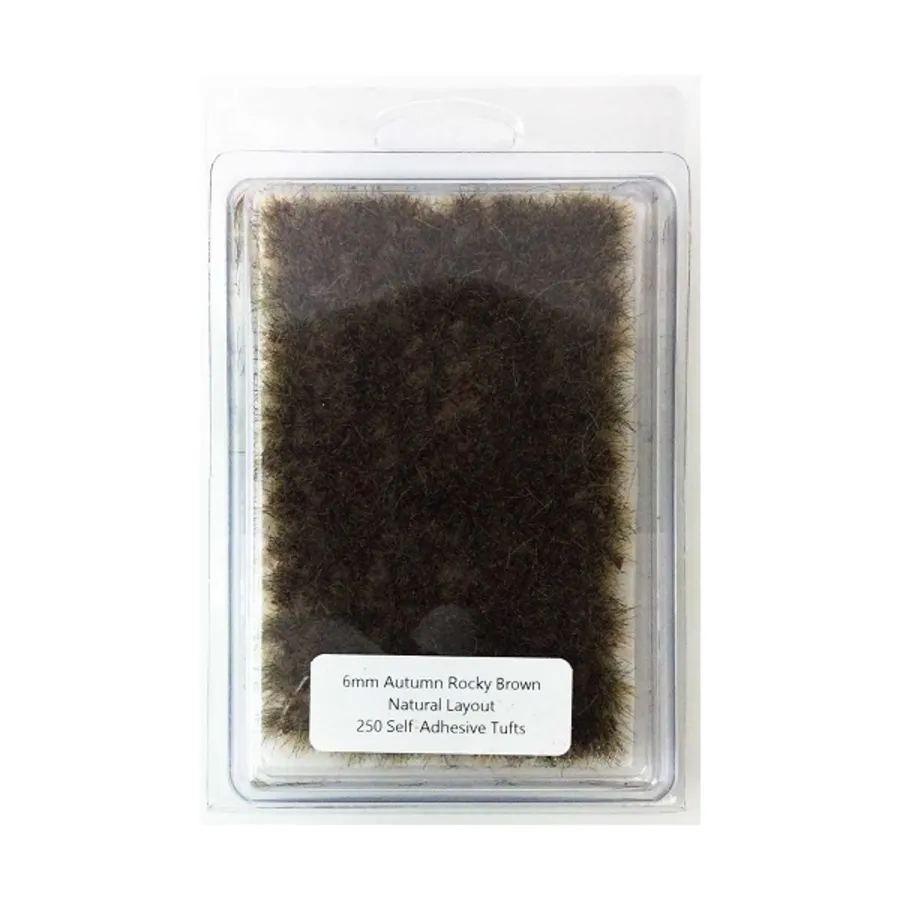 Осенний Рокки Браун — естественная планировка, Standard Self-Adhesive Tufts (6mm)
Осенний Рокки Браун — естественная планировка, Standard Self-Adhesive Tufts (6mm)