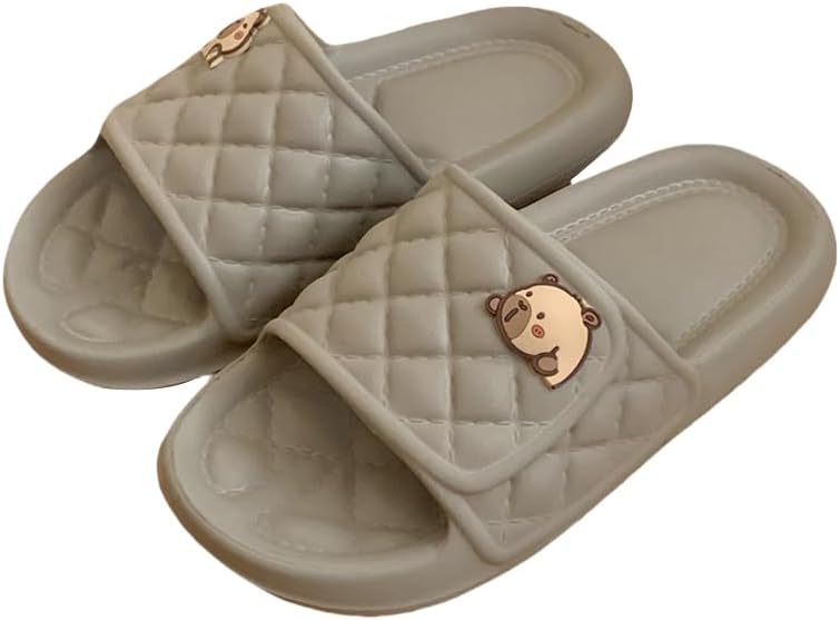 Милые тапочки с капибарой для женщин и мужчин, шлепанцы-подушки, душевые тапочки, удобные летние шлепанцы Xunbai, серый
Милые тапочки с капибарой для женщин и мужчин, шлепанцы-подушки, душевые тапочки, удобные летние шлепанцы Xunbai, серый