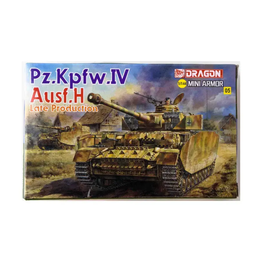 Pz.Kpfw. IV Аусф. H Позднее производство, Dragon Models - Mini Armor Series (1:144)
Pz.Kpfw. IV Аусф. H Позднее производство, Dragon Models - Mini Armor Series (1:144)