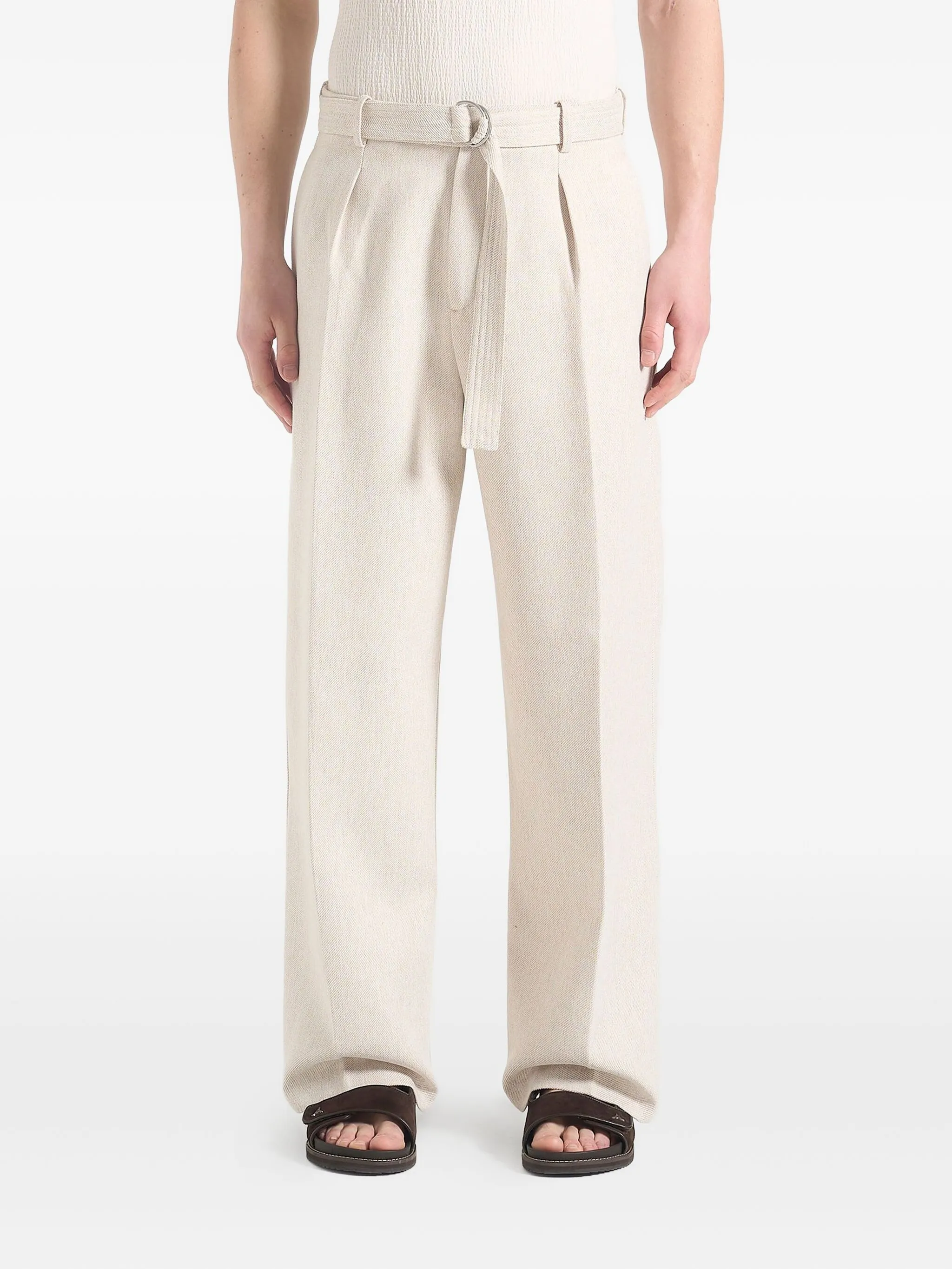 Фактурные брюки Loic широкого кроя Manière De Voir, бежевый
Фактурные брюки Loic широкого кроя Manière De Voir, бежевый