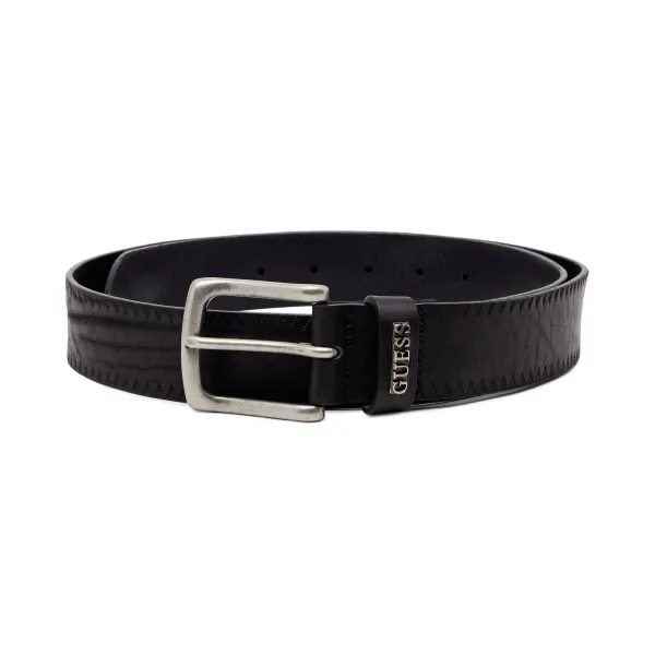 Деталь края кожаного ремня Guess, черный
Деталь края кожаного ремня Guess, черный