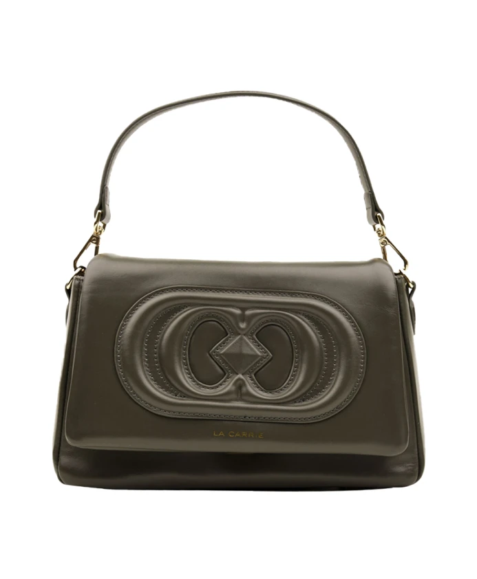 Серая кожаная сумка через плечо La Carrie, серый
Серая кожаная сумка через плечо La Carrie, серый