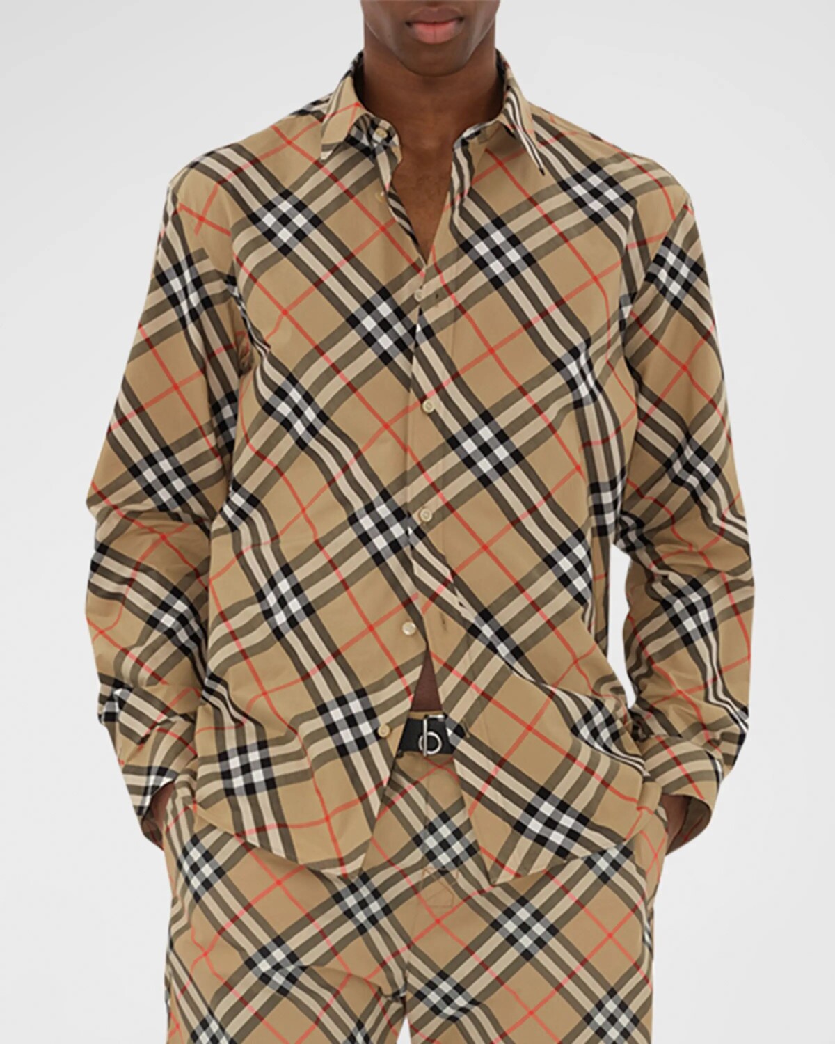 Мужская спортивная рубашка в клетку Daniel Burberry, цвет Sand Ip Check 
Мужская спортивная рубашка в клетку Daniel Burberry, цвет Sand Ip Check