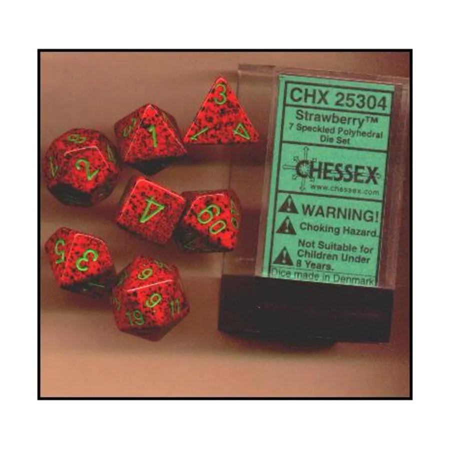 Полисет Клубника (7), Dice - Speckled - Poly Sets (Chessex)
Полисет Клубника (7), Dice - Speckled - Poly Sets (Chessex)