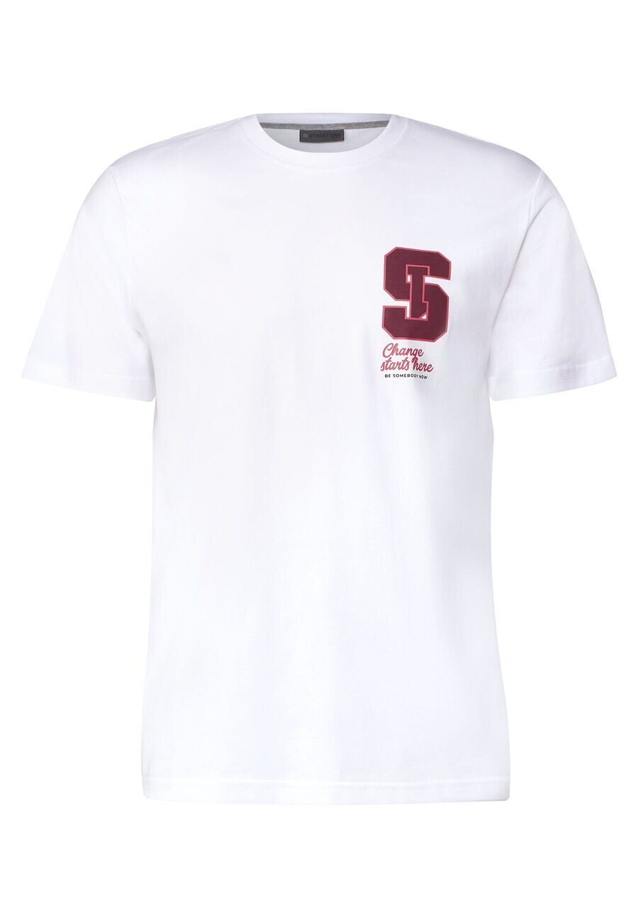 Классическая футболка Street One MEN Shirt, белый 
Классическая футболка Street One MEN Shirt, белый