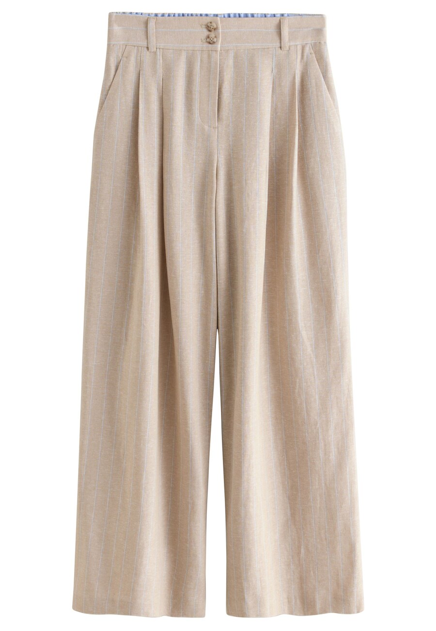 Широкие брюки со складками спереди Next, песочный
Широкие брюки со складками спереди Next, песочный