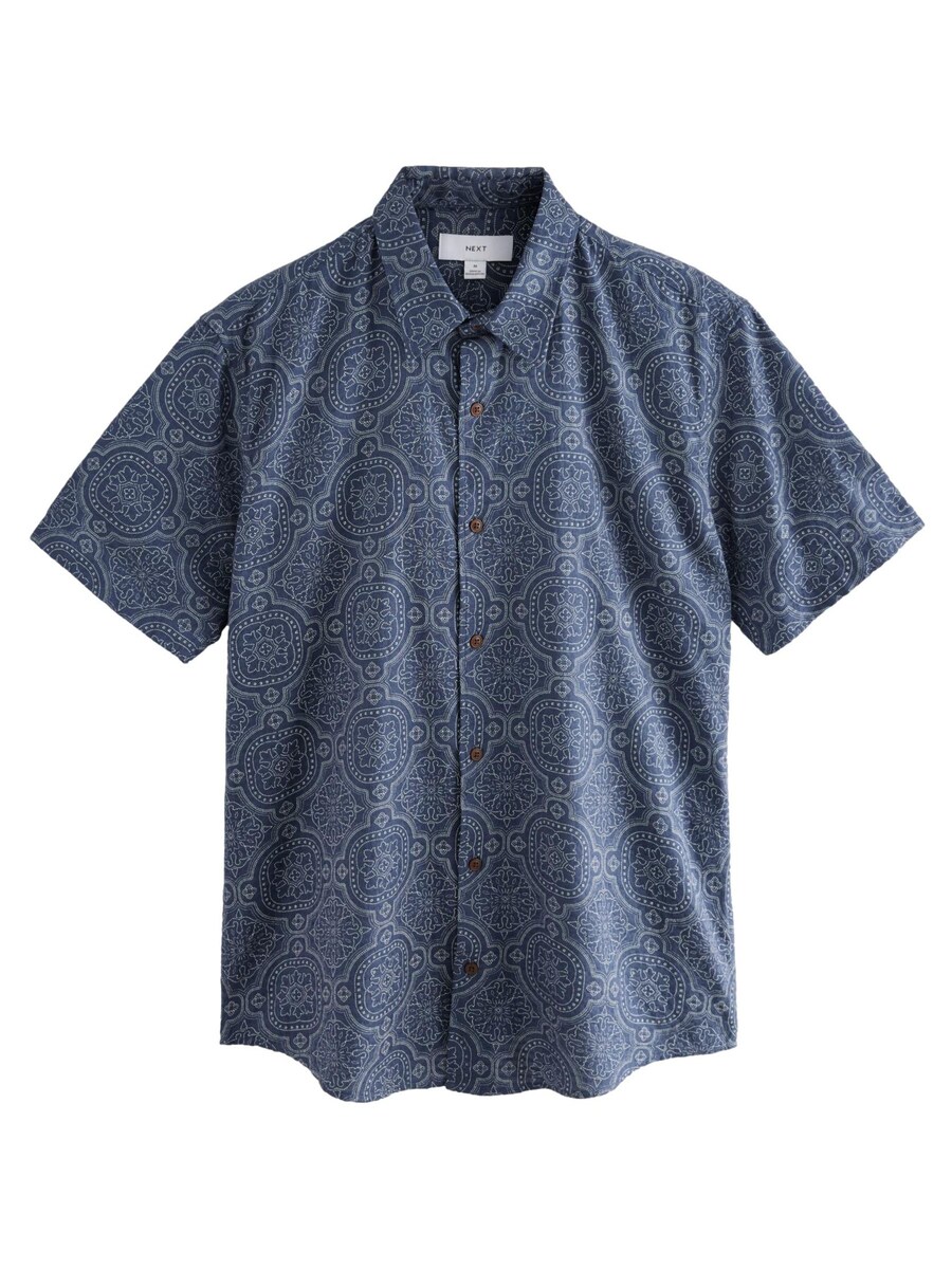 Рубашка обычного кроя на пуговицах Next, темно-синий
Рубашка обычного кроя на пуговицах Next, темно-синий