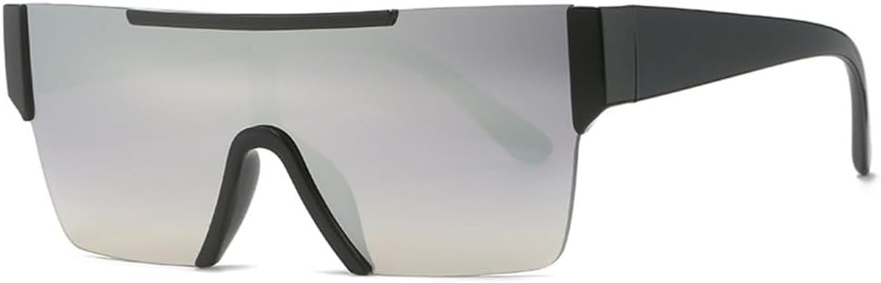 Солнцезащитные очки большого размера без оправы 2027 года для женщин и мужчин, модные солнцезащитные очки, женские серебристые зеркальные очки UV400 MTZJH, Black-silvermirror
Солнцезащитные очки большого размера без оправы 2027 года для женщин и мужчин, модные солнцезащитные очки, женские серебристые зеркальные очки UV400 MTZJH, Black-silvermirror