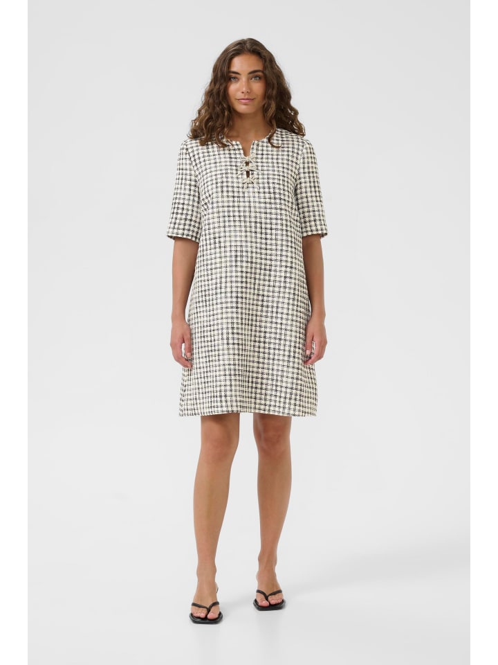 CULTURE Платье CUheaven, повседневный крой, черно-белая клетка
CULTURE Платье CUheaven, повседневный крой, черно-белая клетка
