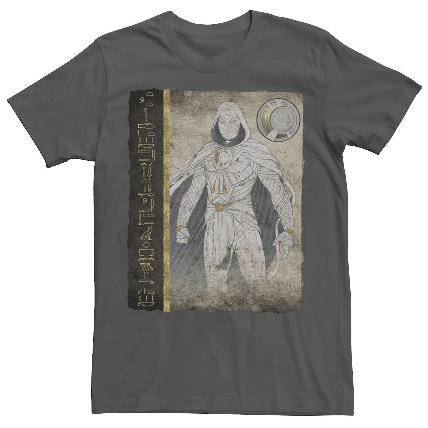 Мужская футболка с фрагментами глифов Marvel Moon Knight Scroll Licensed Character
Мужская футболка с фрагментами глифов Marvel Moon Knight Scroll Licensed Character