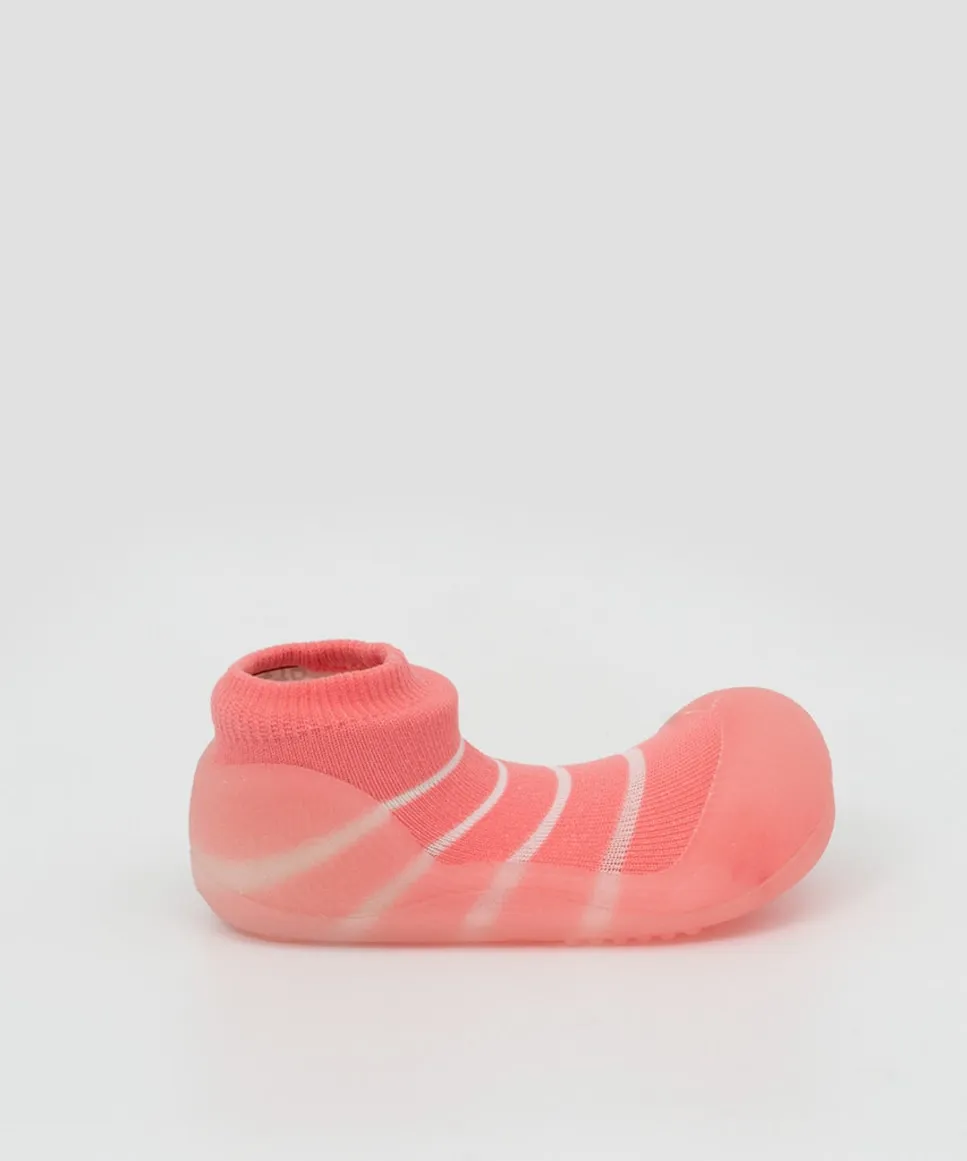 Вязаные детские пинетки из нейлона в розовую полоску Attipas, розовый
Вязаные детские пинетки из нейлона в розовую полоску Attipas, розовый