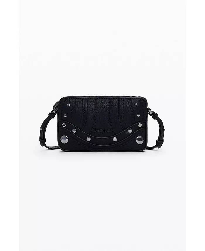 Женская средняя вышитая сумка-кроссбоди Desigual, черный
Женская средняя вышитая сумка-кроссбоди Desigual, черный