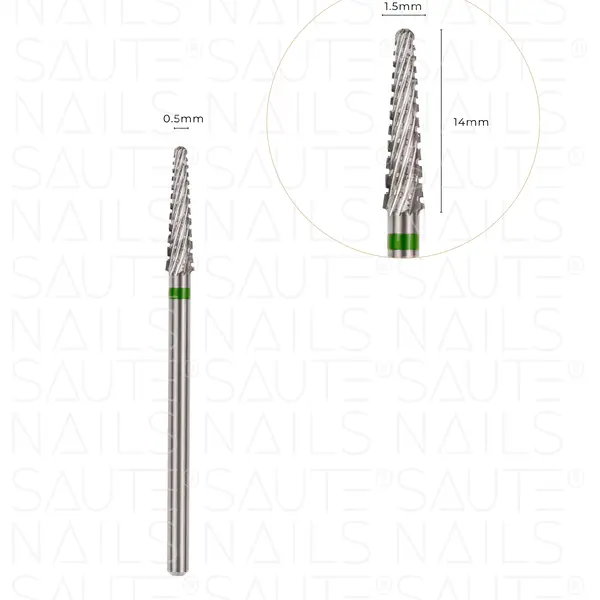 Фреза твердосплавная для обработки массы СН01, 1 шт. Saute Nails 
Фреза твердосплавная для обработки массы СН01, 1 шт. Saute Nails