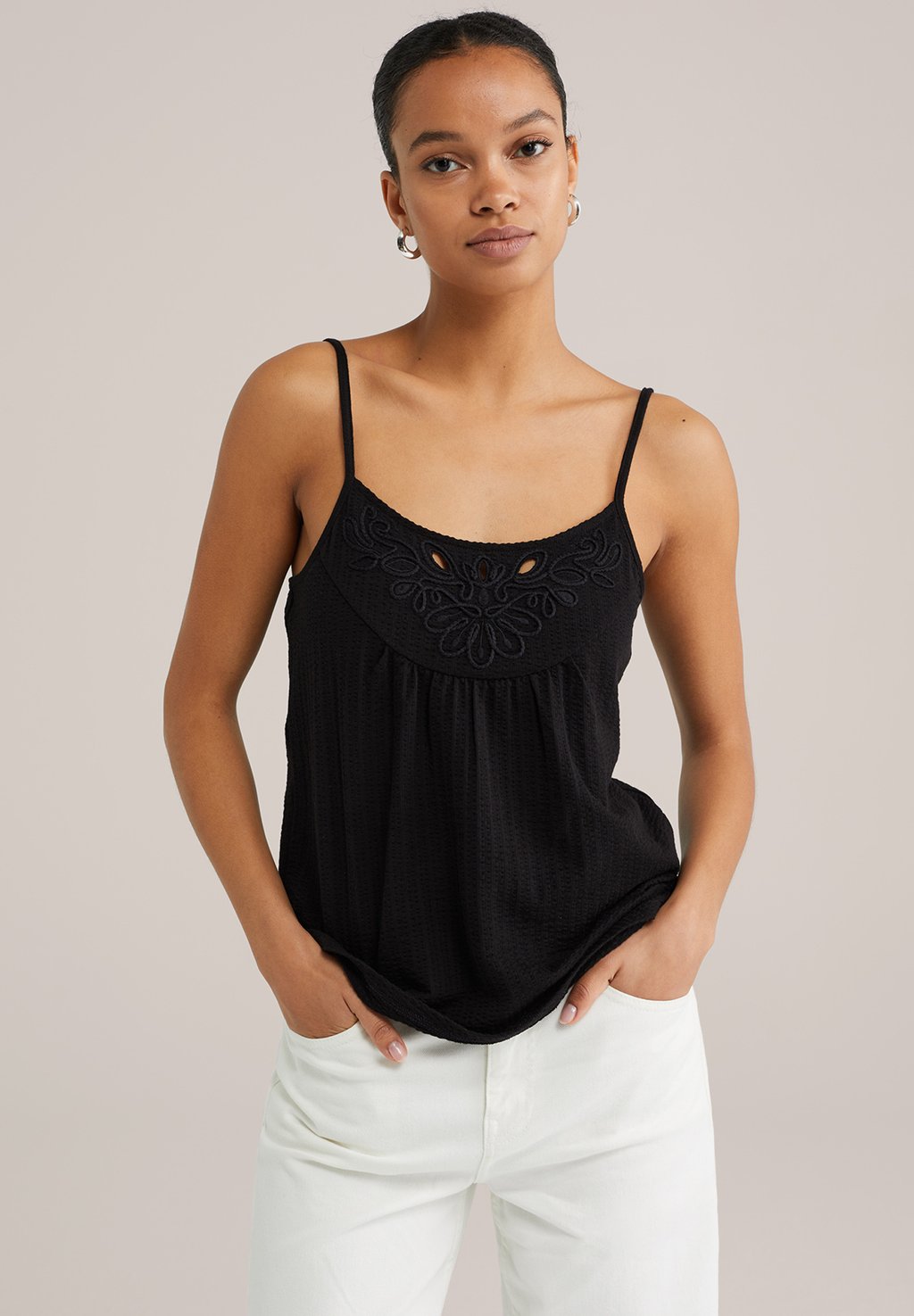 Топ WE Fashion, черный
Топ WE Fashion, черный