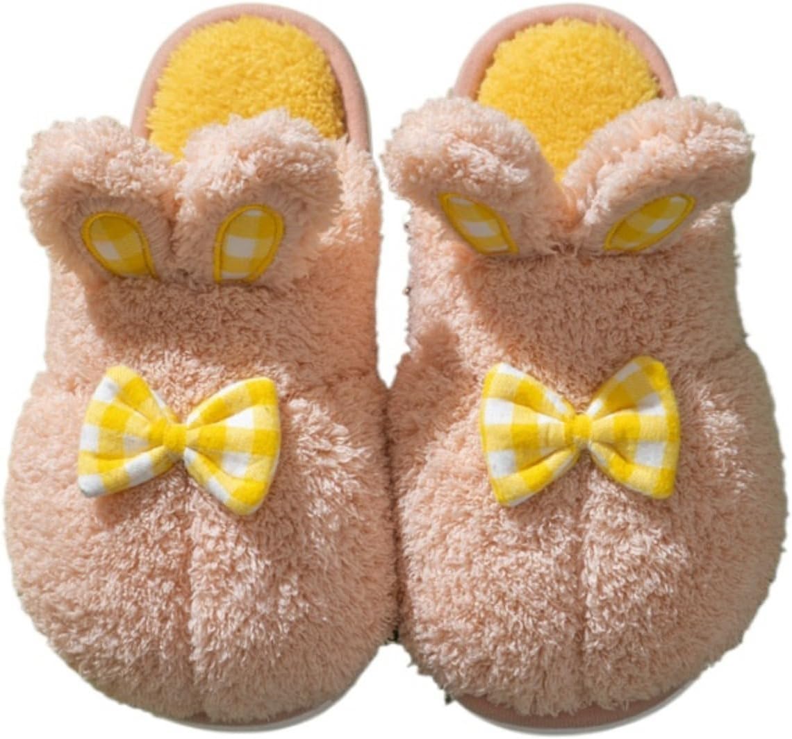 Домашние тапочки с бантиком для женщин и мужчин, пушистые, милые, мягкие, теплые, для дома, с противоскользящей подошвой Elirar, желтый/розовый
Домашние тапочки с бантиком для женщин и мужчин, пушистые, милые, мягкие, теплые, для дома, с противоскользящей подошвой Elirar, желтый/розовый