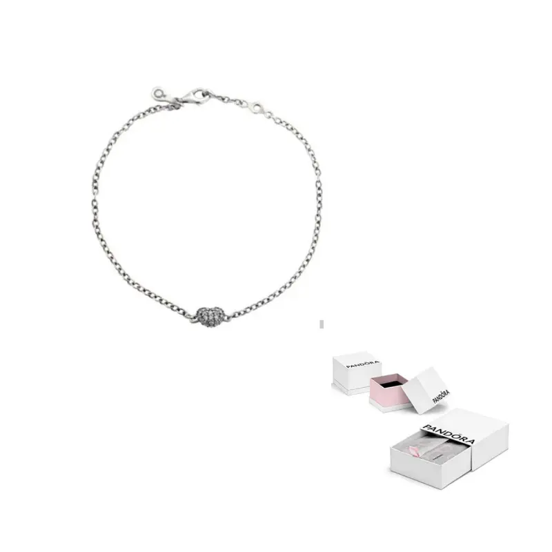 Pandora Серебряный браслет 925 пробы с цирконием для женщин, серебро
Pandora Серебряный браслет 925 пробы с цирконием для женщин, серебро