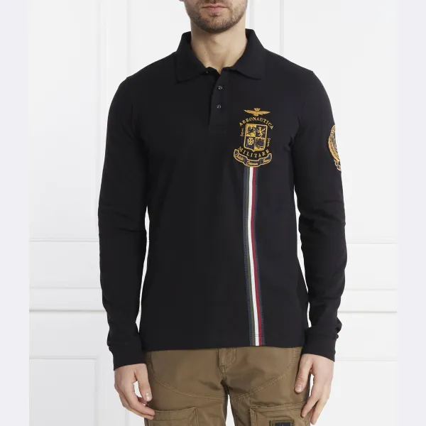 Рубашка поло стандартного кроя Aeronautica Militare, черный
Рубашка поло стандартного кроя Aeronautica Militare, черный