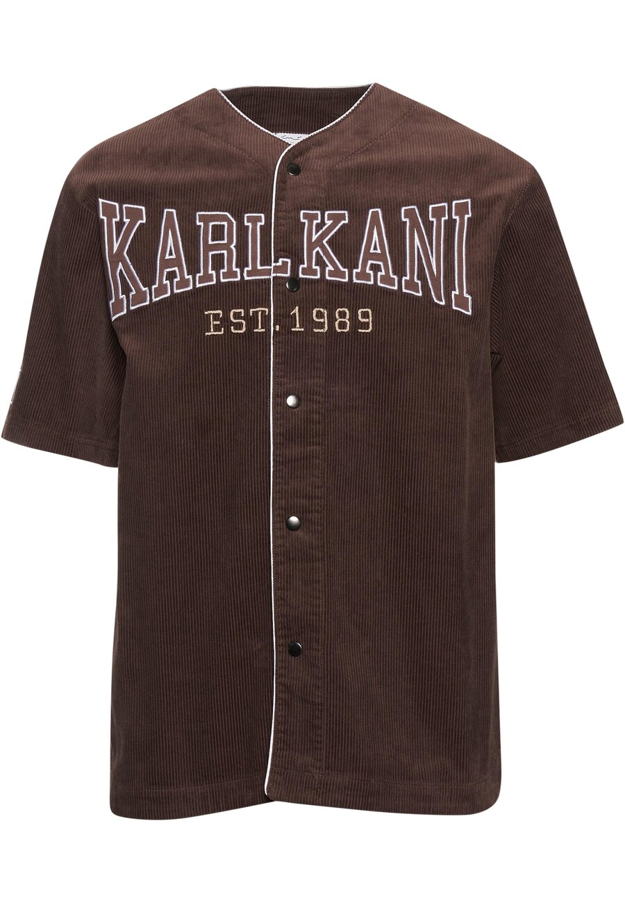 Рубашка на пуговицах Comfort fit Karl Kani, Chocolate/Light brown 
Рубашка на пуговицах Comfort fit Karl Kani, Chocolate/Light brown