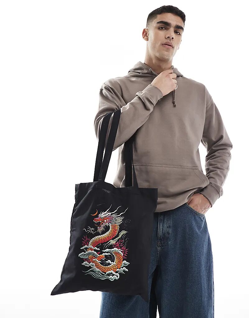 Сумка-шоппер PRNT Dragon черного цвета, Черный, Сумка-шоппер PRNT Dragon черного цвета
Сумка-шоппер PRNT Dragon черного цвета, Черный, Сумка-шоппер PRNT Dragon черного цвета